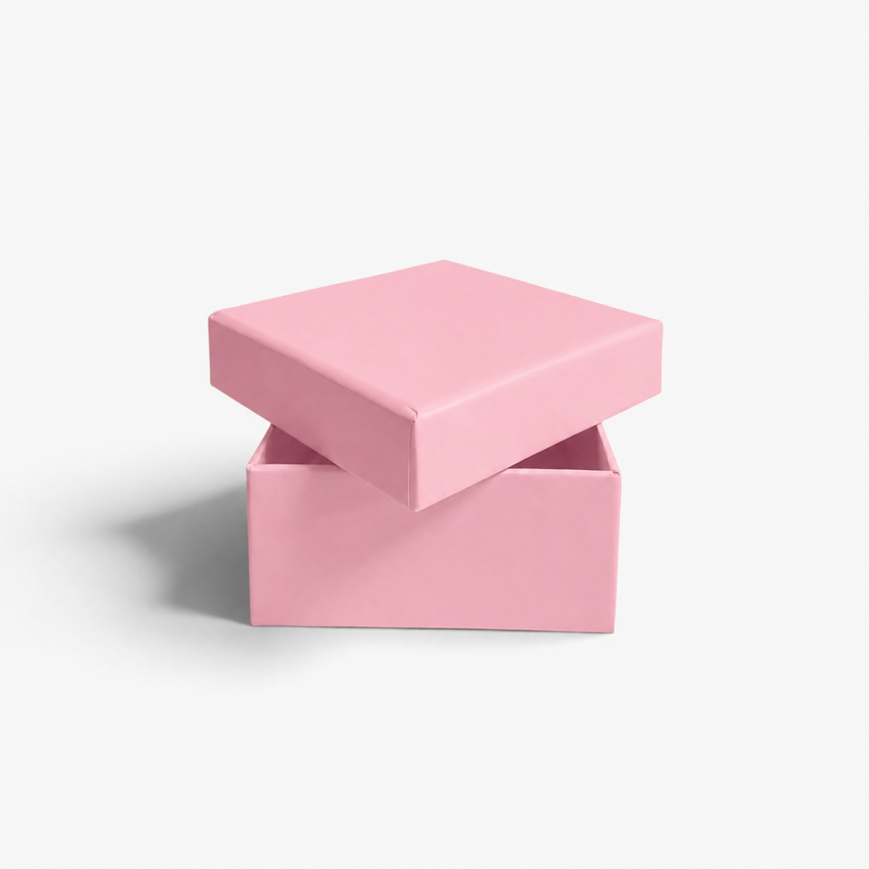 Küçük Boy Kapaklı Mukavva Kutu | Mini Hediye Kutusu - 10 x 10 x 5 cm