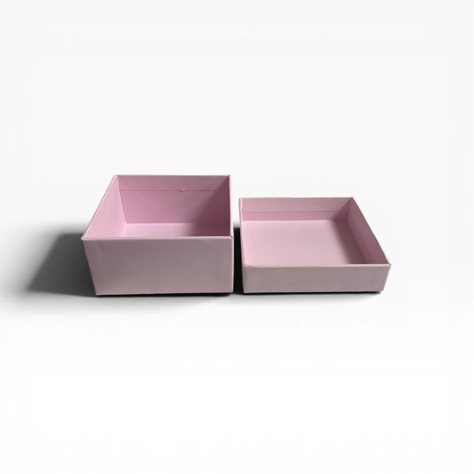 Küçük Boy Kapaklı Mukavva Kutu | Mini Hediye Kutusu - 10 x 10 x 5 cm