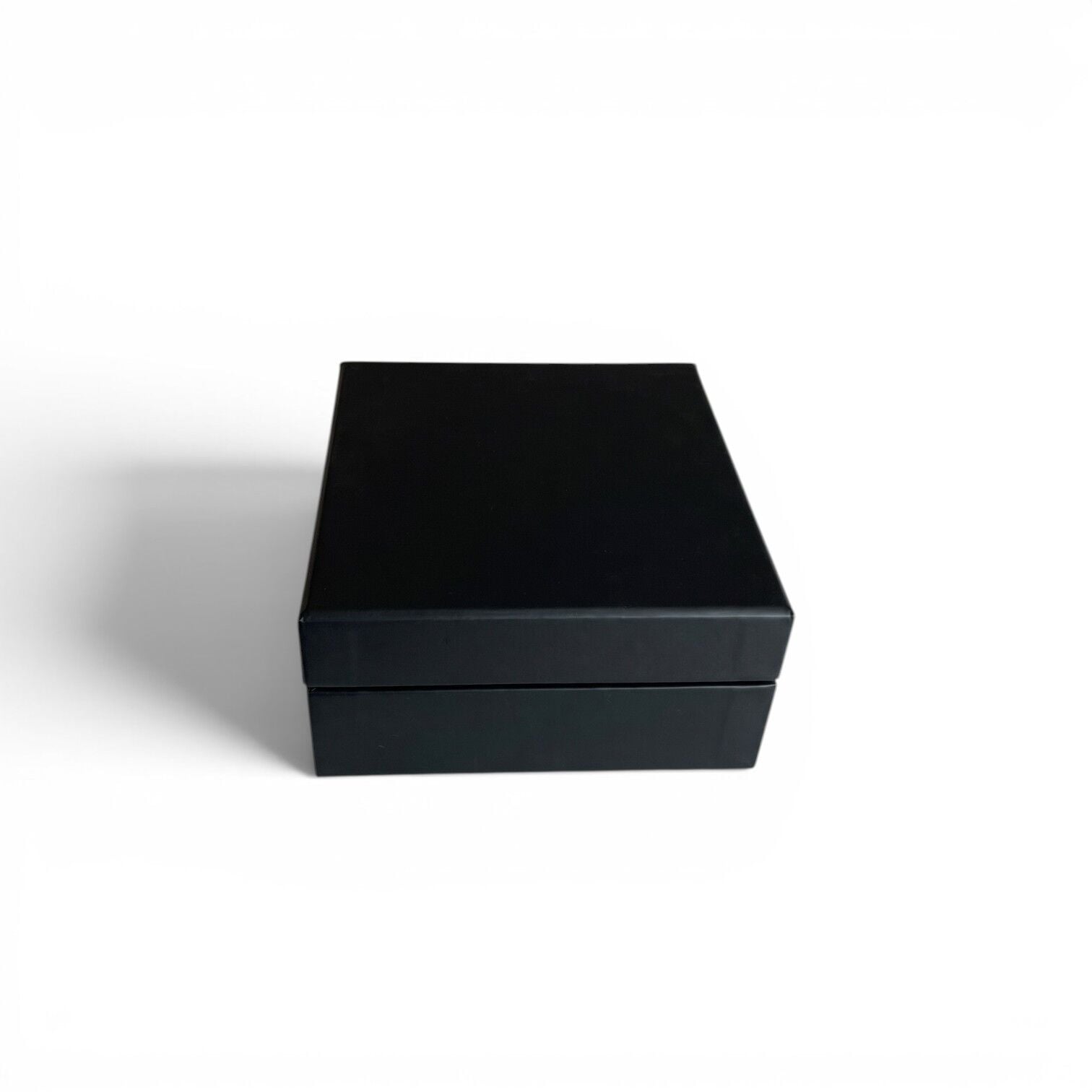 Aynalı Lambalı Kare Siyah Kutu - 15 x 15 x 8 cm