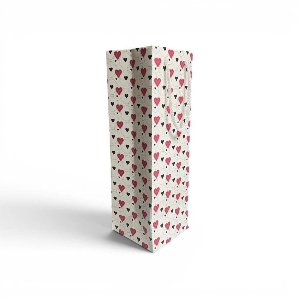 Karton Çanta - 11 x 35 x 11 cm DESENLİ