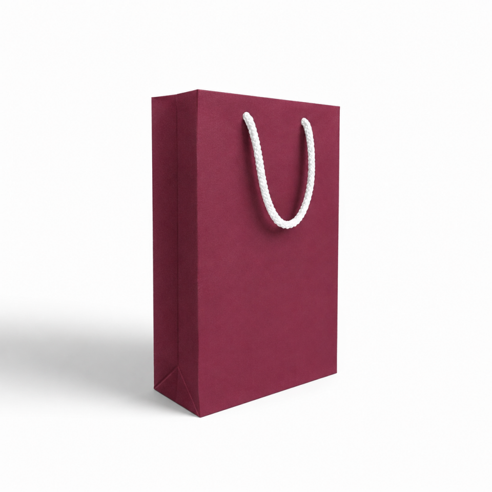 Karton Çanta - 21 x 35 x 11 cm BORDO