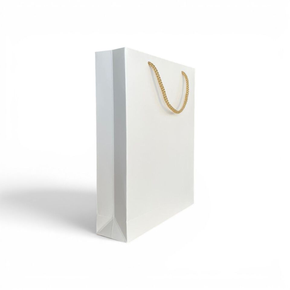 Karton Çanta - 25 x 35 x 8 cm KREM
