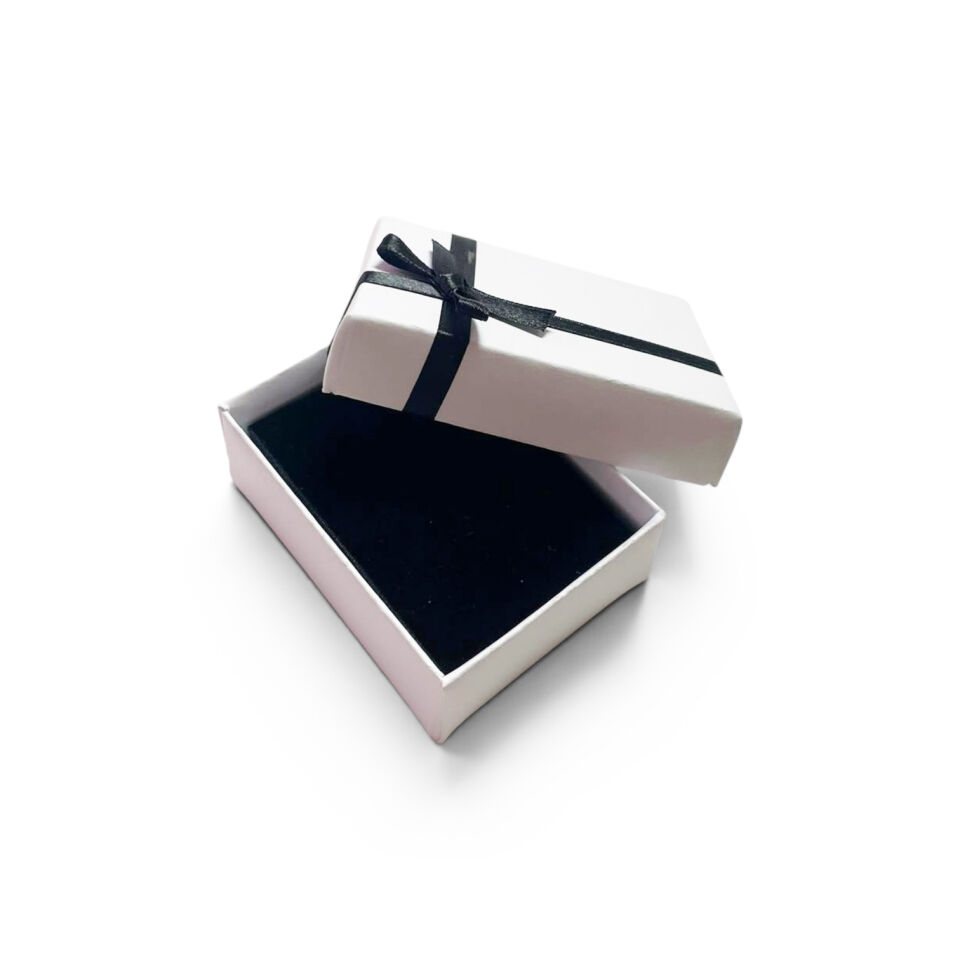 Kurdaleli Yüzük Küpe Takı Kutusu - 6 x 8 x 3 cm -12 Lİ