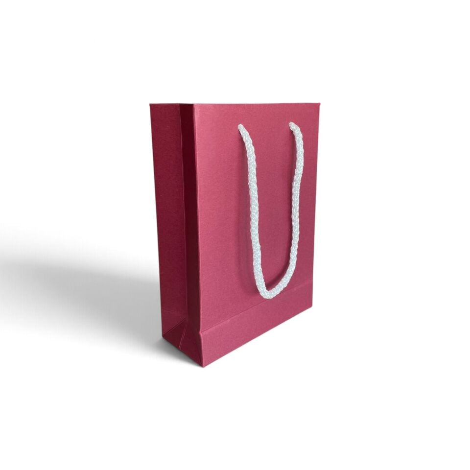 Mini Bordo Karton Çanta